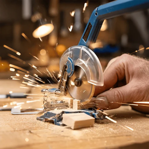 π₯π³π¨πΊπ» π«π¨π ππ% πΆππ - π οΈ 2-in-1 Mini Mitre Saw Keychain: Portable Cutting Tool + Collector's Item for Tool Enthusiasts - Image 4