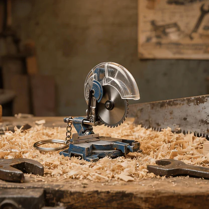 π₯π³π¨πΊπ» π«π¨π ππ% πΆππ - π οΈ 2-in-1 Mini Mitre Saw Keychain: Portable Cutting Tool + Collector's Item for Tool Enthusiasts - Image 6