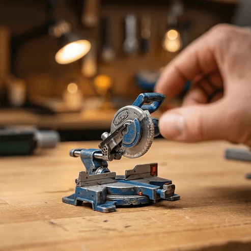 π₯π³π¨πΊπ» π«π¨π ππ% πΆππ - π οΈ 2-in-1 Mini Mitre Saw Keychain: Portable Cutting Tool + Collector's Item for Tool Enthusiasts - Image 7