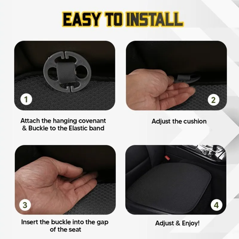 đ„Last Day 40% OFFđ„ Breathable & Anti-Slip Viscose filament Car Seat Covers - Image 16