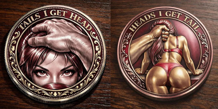 🌹Early Valentine Sale 60% OFF -❤️Heads I Get Tail / Tails I Get Head Commemorative Coin - Image 11