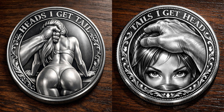 🌹Early Valentine Sale 60% OFF -❤️Heads I Get Tail / Tails I Get Head Commemorative Coin - Image 12