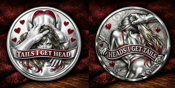 🌹Early Valentine Sale 60% OFF -❤️Heads I Get Tail / Tails I Get Head Commemorative Coin - Image 13