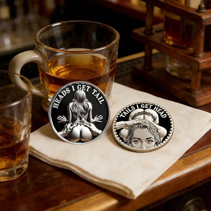 🌹Early Valentine Sale 60% OFF -❤️Heads I Get Tail / Tails I Get Head Commemorative Coin - Image 7