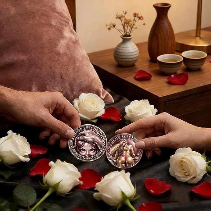 🌹Early Valentine Sale 60% OFF -❤️Heads I Get Tail / Tails I Get Head Commemorative Coin - Image 8
