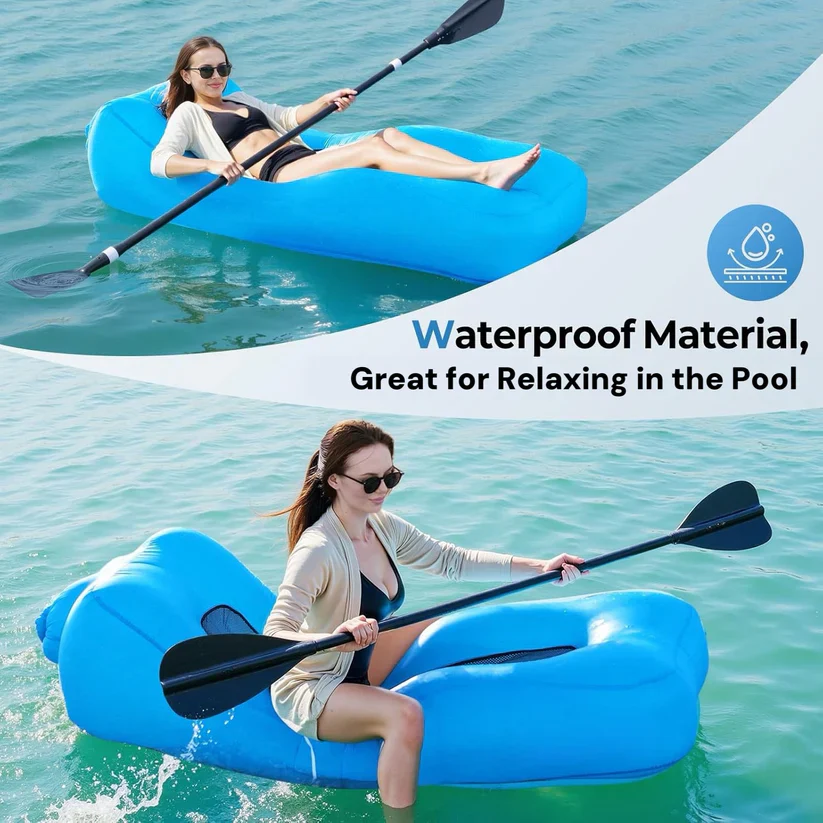 AeroLounge Go – Compact Pump-Free Inflatable Lounger - Image 4