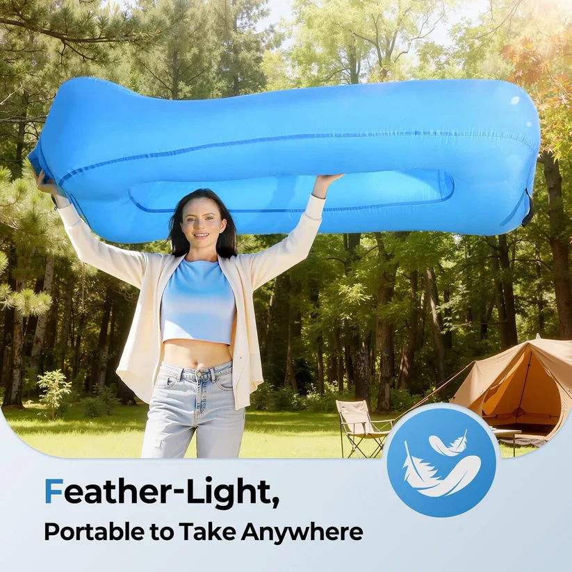 AeroLounge Go – Compact Pump-Free Inflatable Lounger - Image 5
