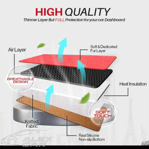 Apex Custom Fit Dashboard Mat Cover For Sedan, Hatchback, , MPV, Truck, SUV etc. - Image 15