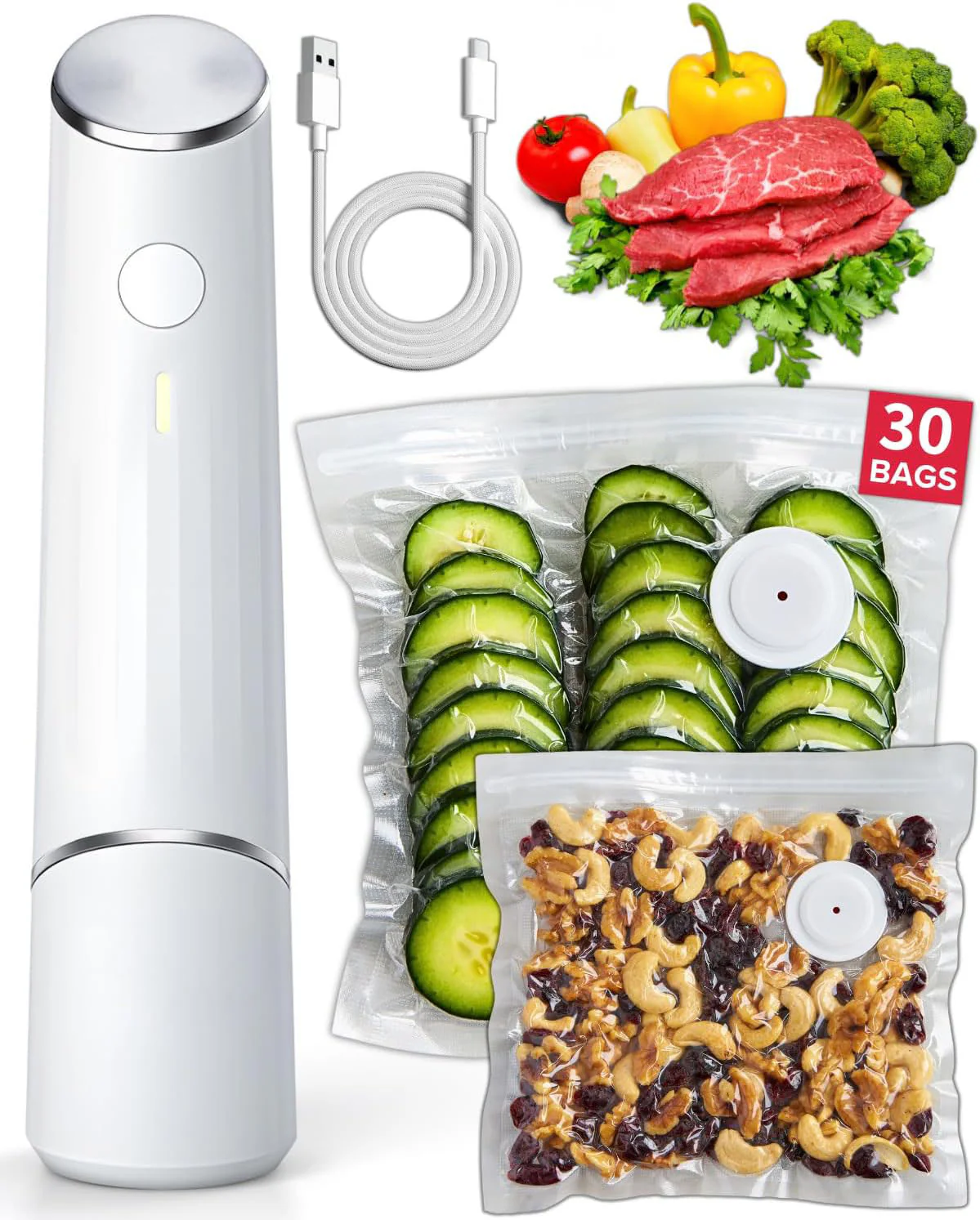 GloveBoxAir™ Compact Vacuum Sealer keeps food fresh 5-10x longer - Image 9
