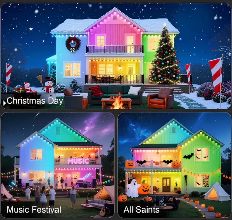 🔥 Hot Sale 49% OFF 🎁 Smart Rainbow LED Permanent Outdoor Light✨ - Image 3