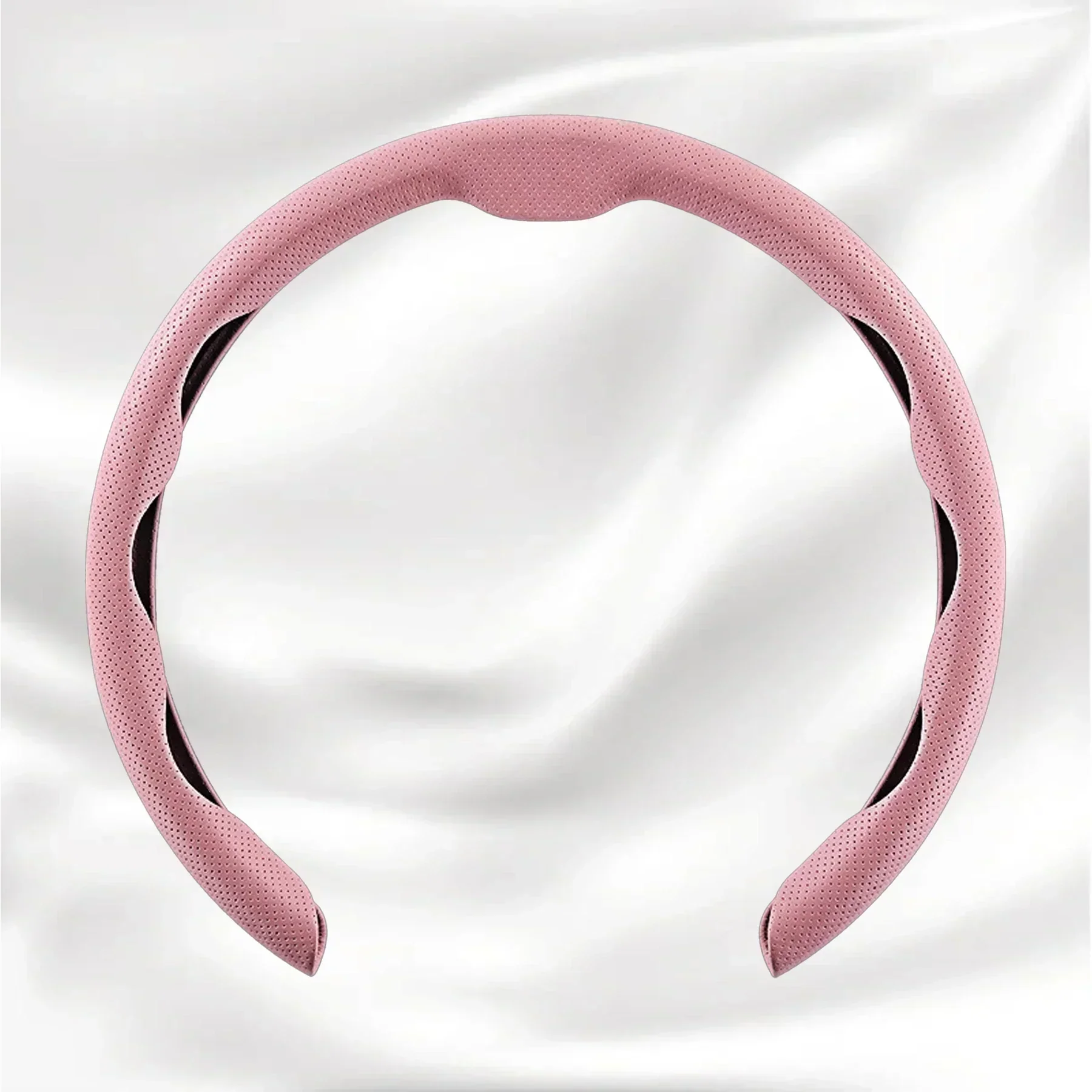 Nexi Customized Car Logo Breathable Ultra-thin 5D Leather & Carbon Car Steering Wheel Cover Universal Fit - Image 10
