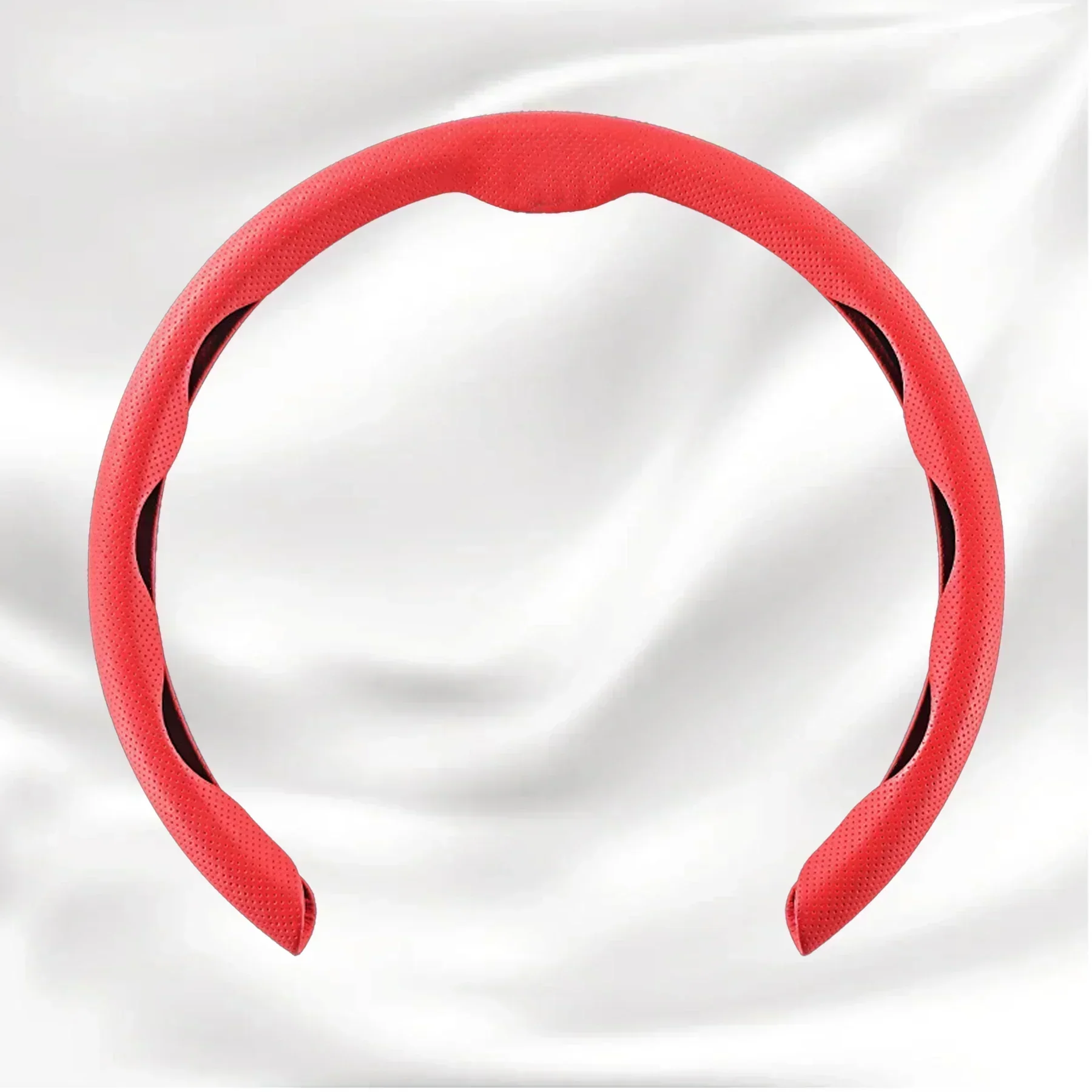 Nexi Customized Car Logo Breathable Ultra-thin 5D Leather & Carbon Car Steering Wheel Cover Universal Fit - Image 11