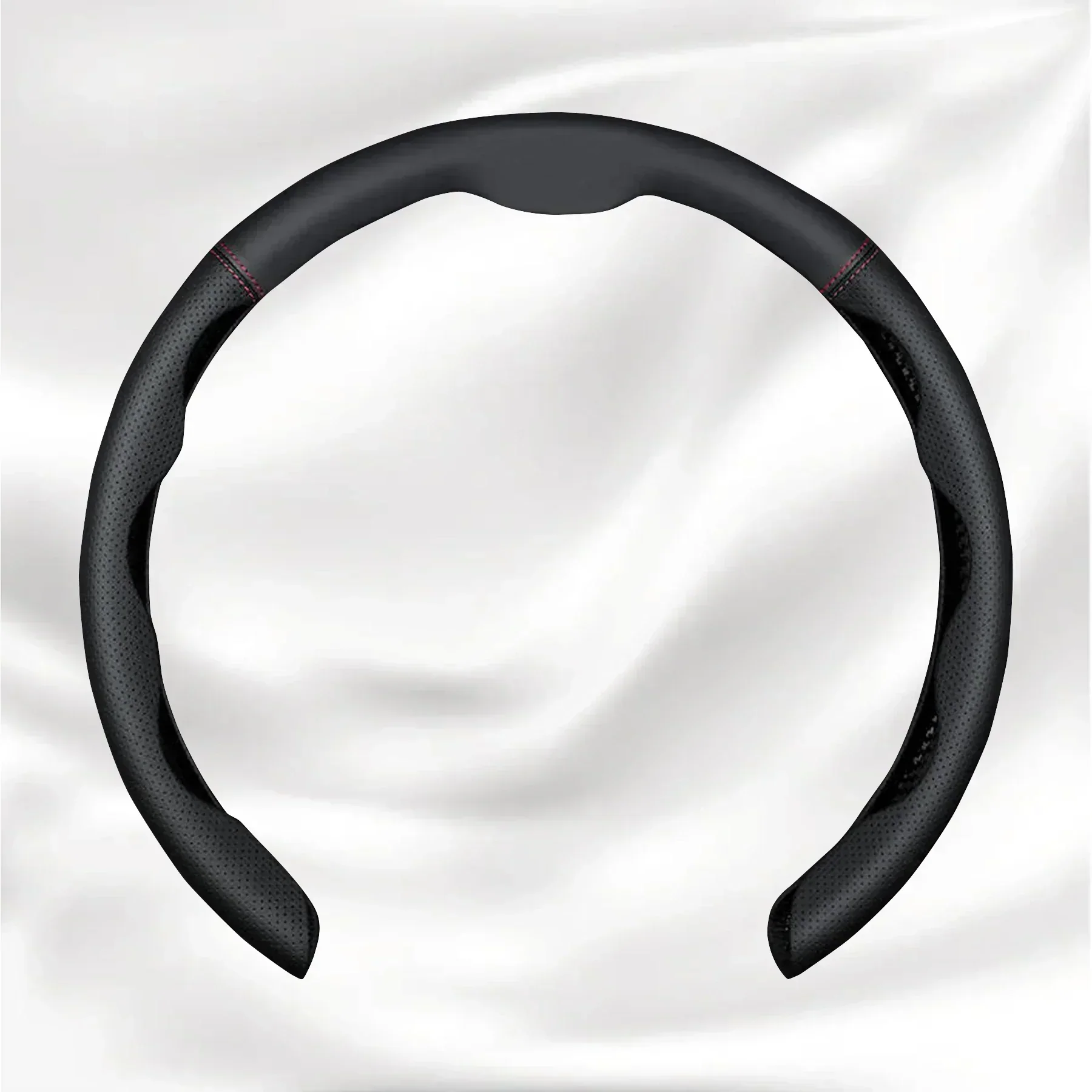 Nexi Customized Car Logo Breathable Ultra-thin 5D Leather & Carbon Car Steering Wheel Cover Universal Fit - Image 13