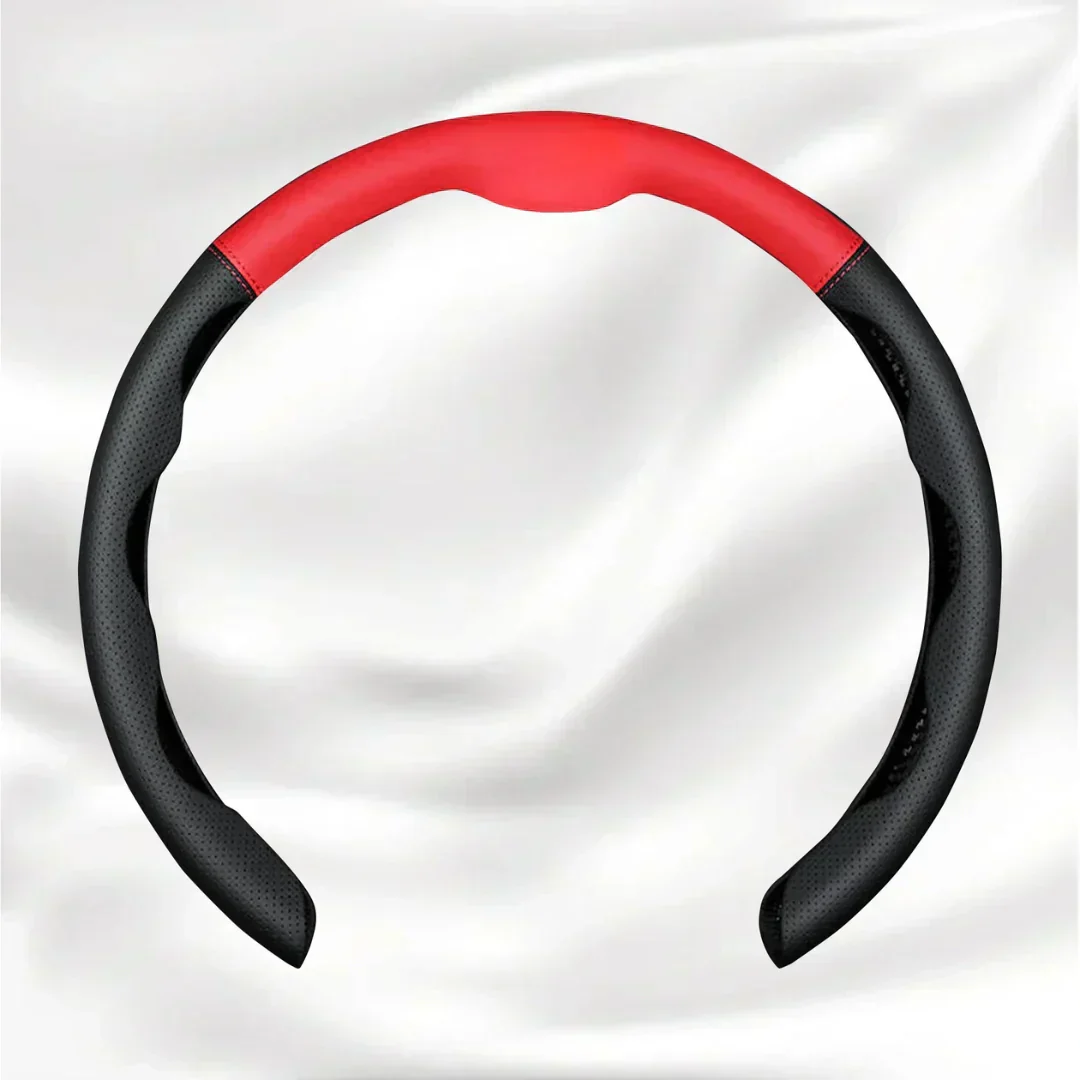 Nexi Customized Car Logo Breathable Ultra-thin 5D Leather & Carbon Car Steering Wheel Cover Universal Fit - Image 18