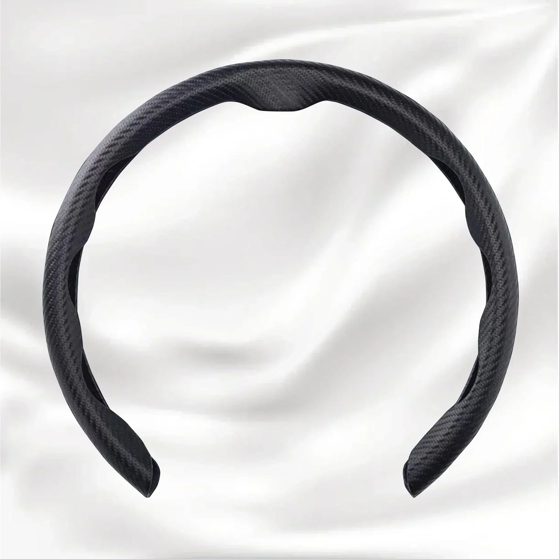 Nexi Customized Car Logo Breathable Ultra-thin 5D Leather & Carbon Car Steering Wheel Cover Universal Fit - Image 19