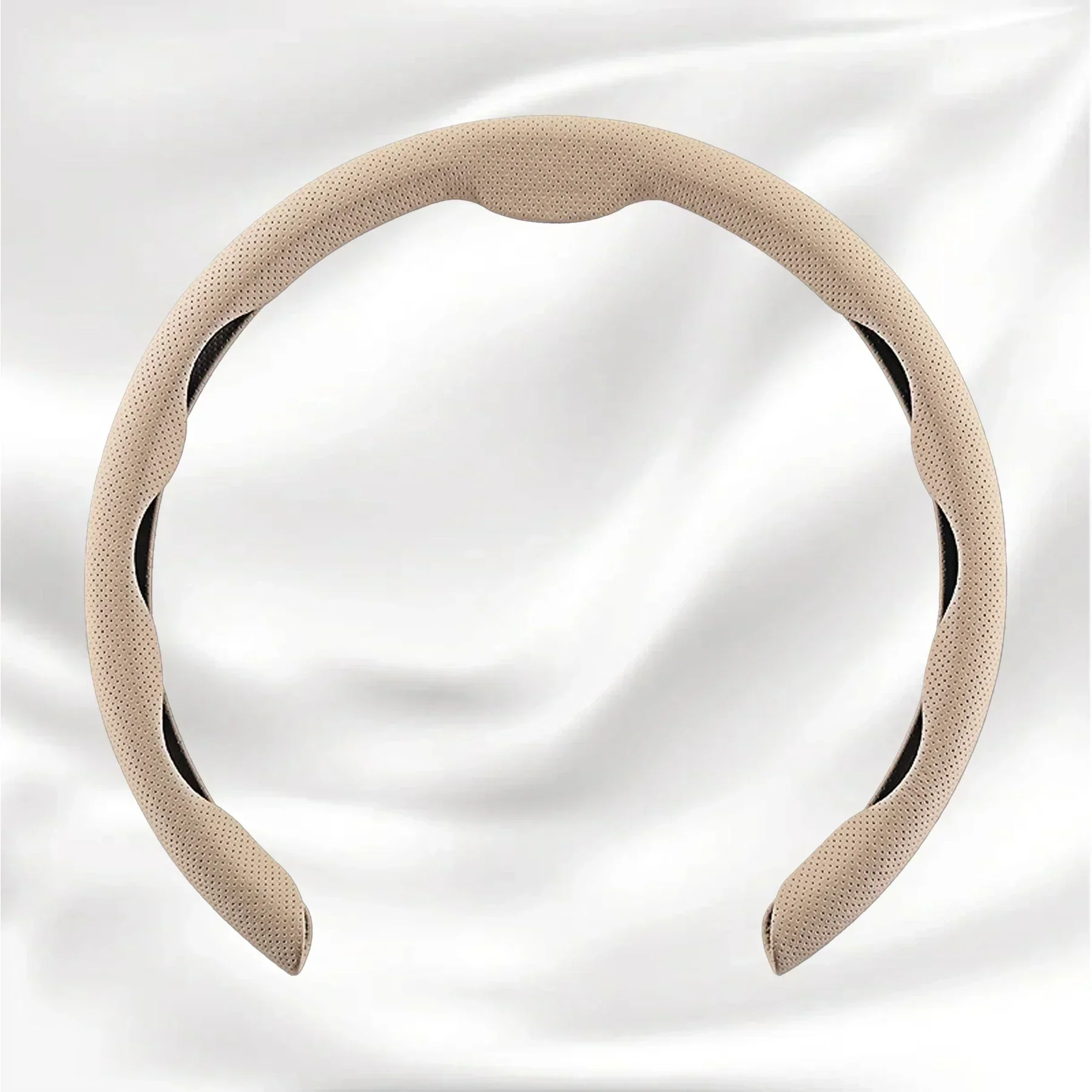 Nexi Customized Car Logo Breathable Ultra-thin 5D Leather & Carbon Car Steering Wheel Cover Universal Fit - Image 22