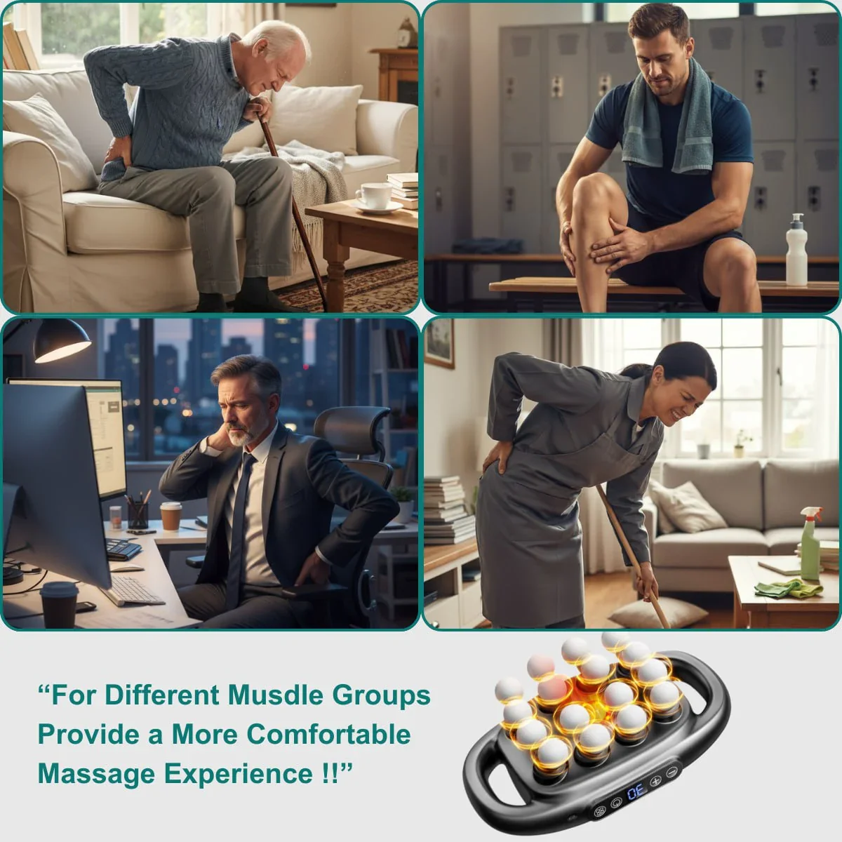 ReviFlex™ 16-Head Deep Tissue Massager - Image 10