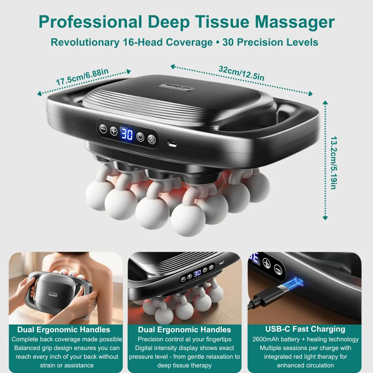 ReviFlex™ 16-Head Deep Tissue Massager - Image 12