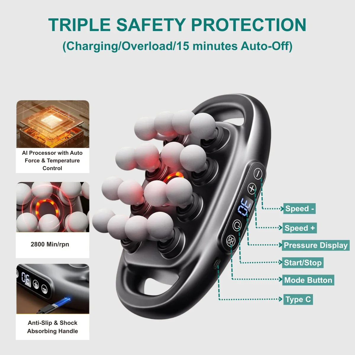 ReviFlex™ 16-Head Deep Tissue Massager - Image 8