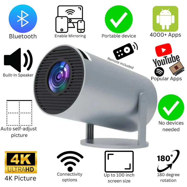 Sovari 210° Smart Projector with Extra Large-Screen Display - Image 5